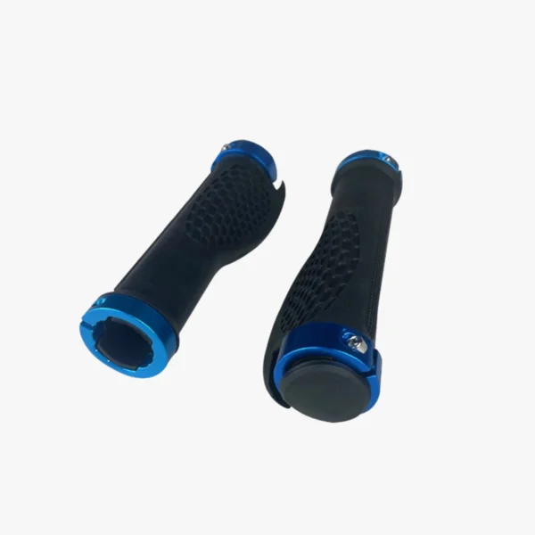 Poignées silicone embouts bleu